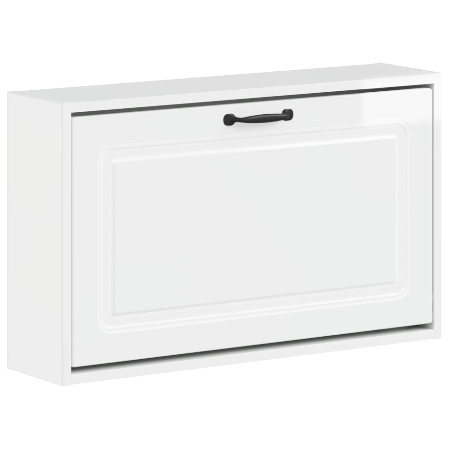 vidaXL Wandgemonteerde Schoenkast UTRECHT 71 x 17 x 43 cm Bewerkt hout afbeelding 1