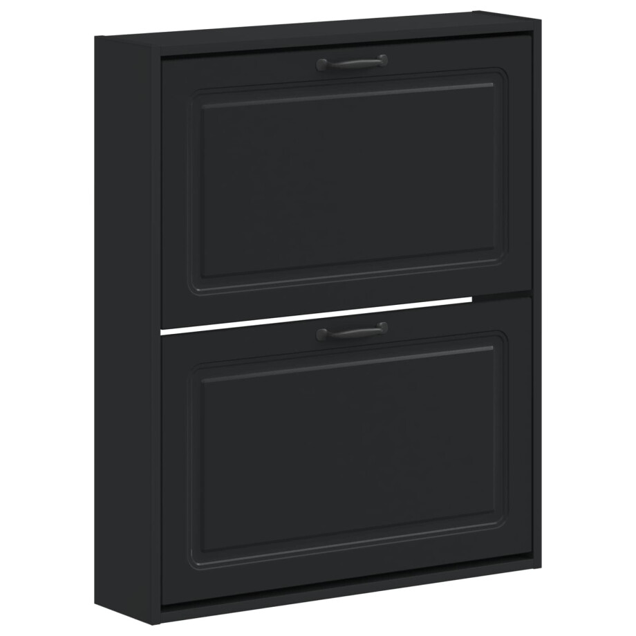 vidaXL Wandgemonteerde Schoenkast UTRECHT 71 x 17 x 86 cm Bewerkt hout vidaXL Wandgemonteerde Schoenkast UTRECHT 71 x 17 x 86 cm Bewerkt hout afbeelding 1