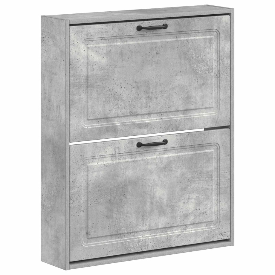 vidaXL Wandgemonteerde Schoenkast UTRECHT 71 x 17 x 86 cm Bewerkt hout afbeelding 1