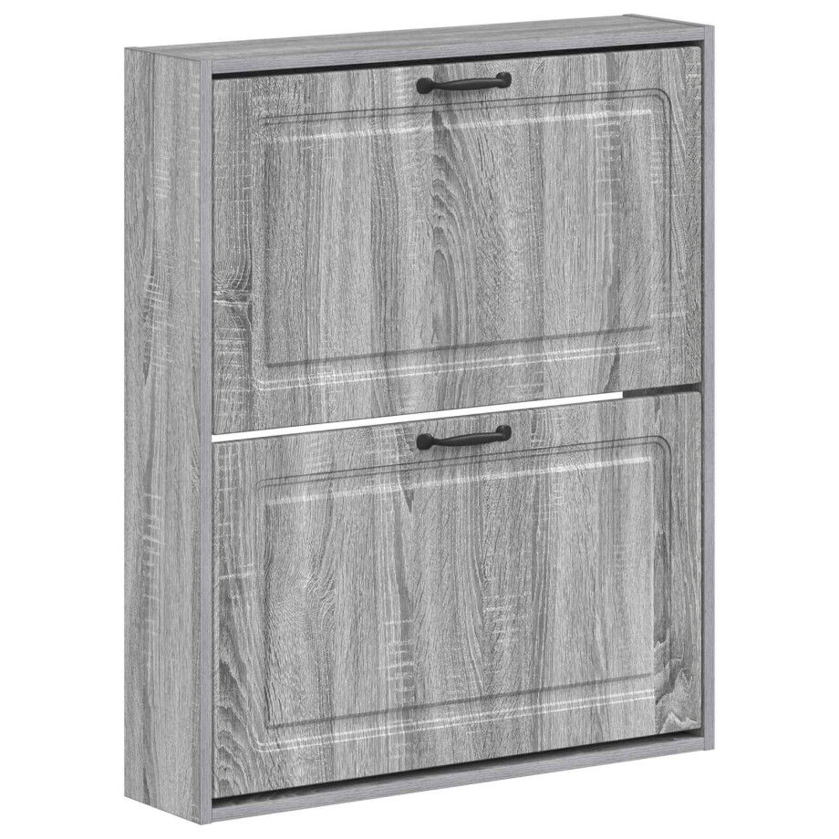 vidaXL Wandgemonteerde Schoenkast UTRECHT 71 x 17 x 86 cm Bewerkt hout vidaXL Wandgemonteerde Schoenkast UTRECHT 71 x 17 x 86 cm Bewerkt hout afbeelding 1