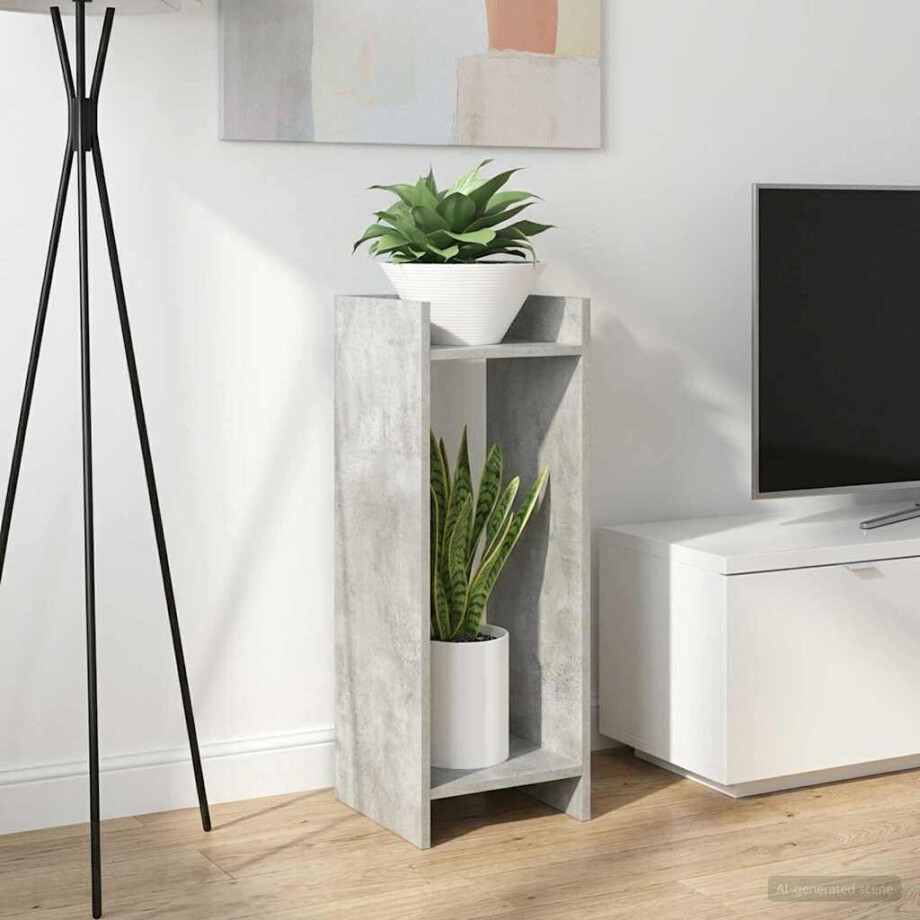 vidaXL Plantenstandaard Beton Grijs 30 x 30 x 80 cm Geconstrueerd hout vidaXL Plantenstandaard Beton Grijs 30 x 30 x 80 cm Geconstrueerd hout afbeelding 1