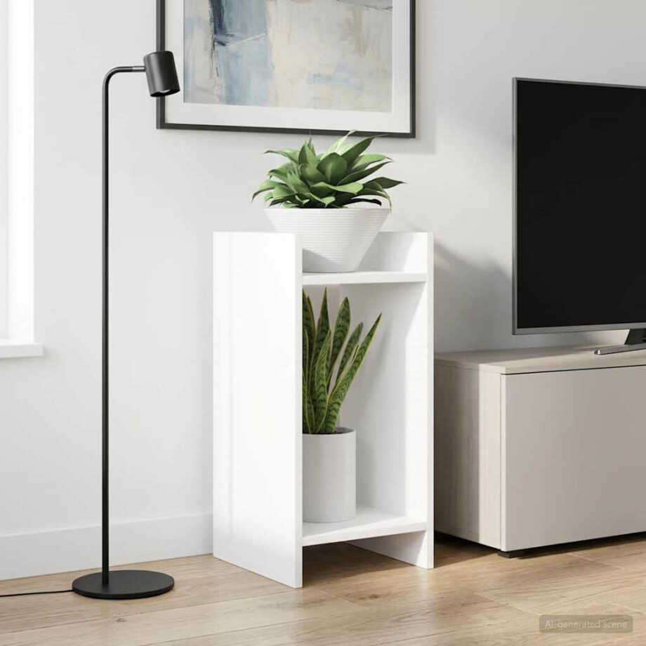 vidaXL Plantenstandaard Wit 30 x 30 x 60 cm Geconstrueerd hout vidaXL Plantenstandaard Wit 30 x 30 x 60 cm Geconstrueerd hout afbeelding 1