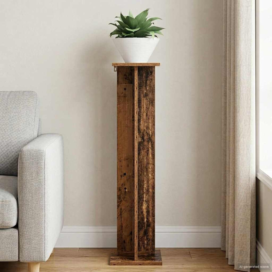 vidaXL Plantenstandaard Oudhout 25 x 25,5 x 100,5 cm vidaXL Plantenstandaard Oudhout 25 x 25,5 x 100,5 cm afbeelding 1