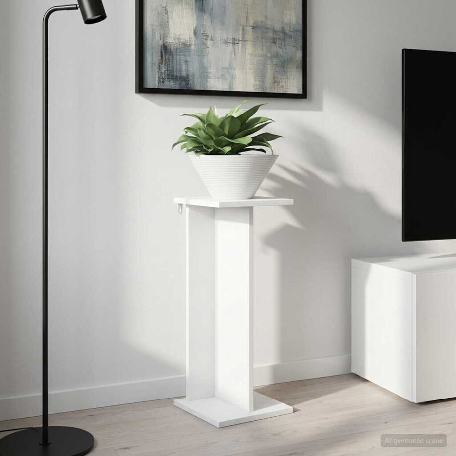 vidaXL Plantenstandaard Wit 25 x 25,5 x 60,5 cm Geconstrueerd hout vidaXL Plantenstandaard Wit 25 x 25,5 x 60,5 cm Geconstrueerd hout afbeelding 1