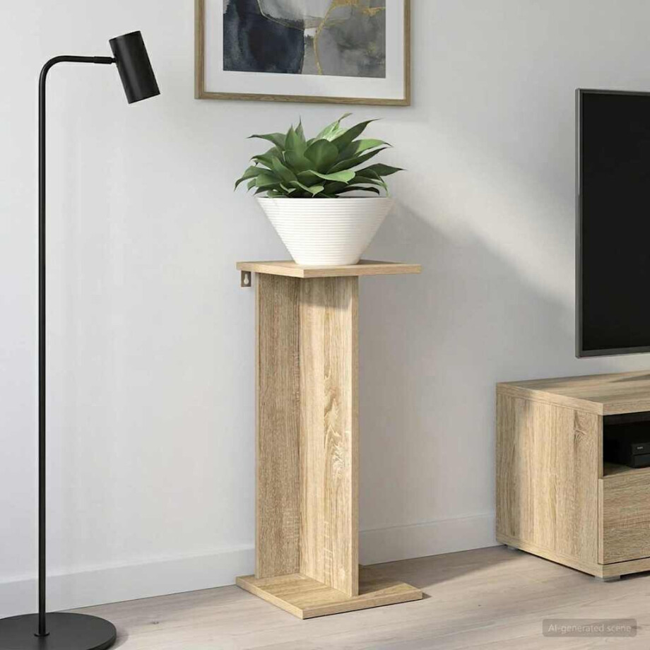 vidaXL Plantenstandaard Sonoma Eiken 25 x 25,5 x 60,5 cm vidaXL Plantenstandaard Sonoma Eiken 25 x 25,5 x 60,5 cm afbeelding 1