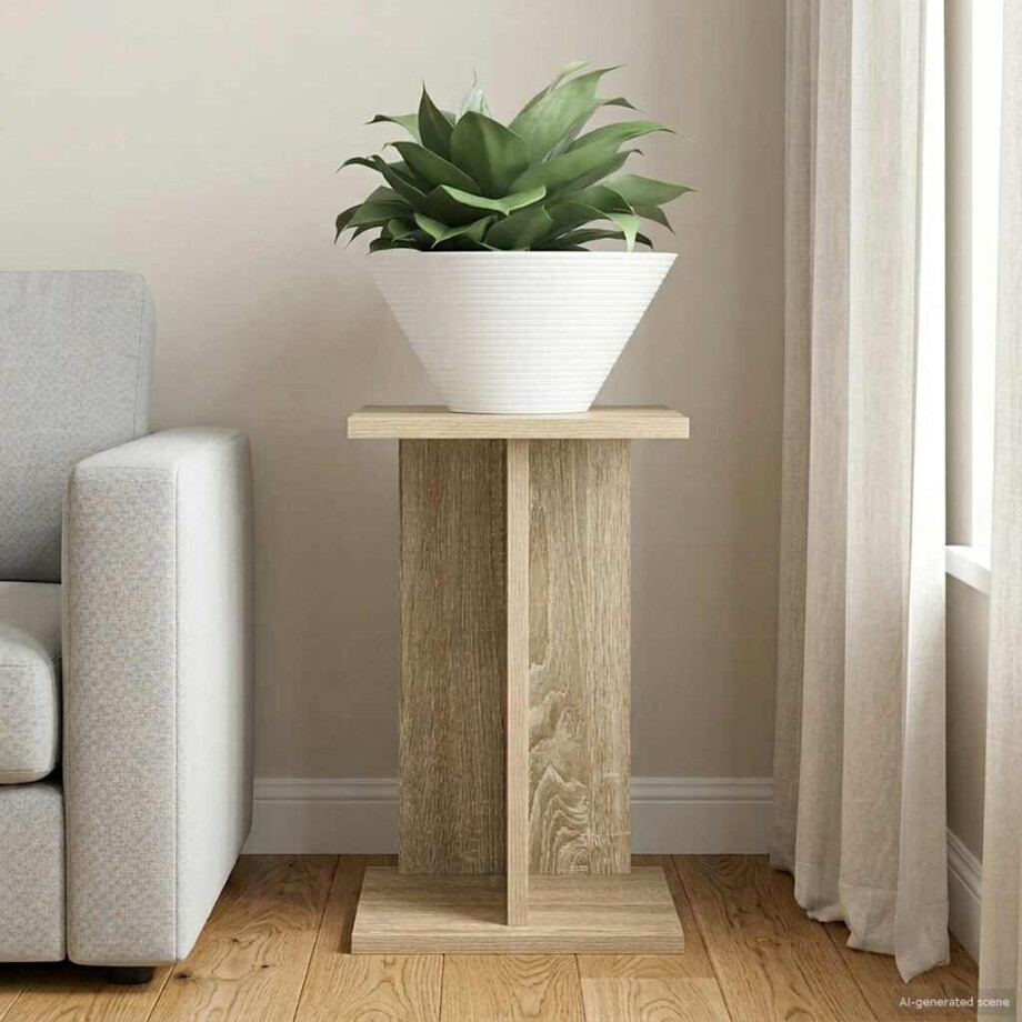 vidaXL Plantenstandaard Sonoma Eiken 25 x 25,5 x 40,5 cm vidaXL Plantenstandaard Sonoma Eiken 25 x 25,5 x 40,5 cm afbeelding 1