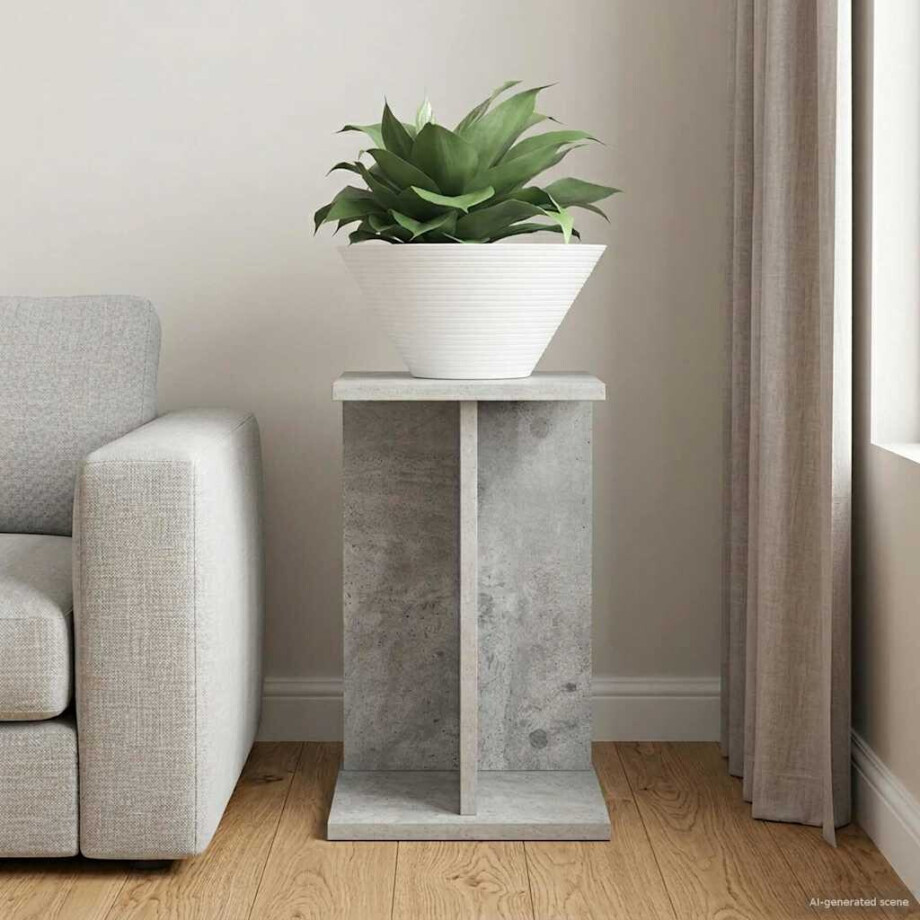 vidaXL Plantenstandaard Beton Grijs 25 x 25,5 x 40,5 cm vidaXL Plantenstandaard Beton Grijs 25 x 25,5 x 40,5 cm afbeelding 1