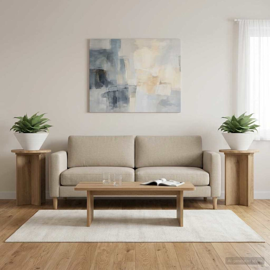 vidaXL Plantenstandaard 2 pcs Artisanaal eiken Ø29,5 x 40 cm vidaXL Plantenstandaard 2 pcs Artisanaal eiken Ø29,5 x 40 cm afbeelding 1