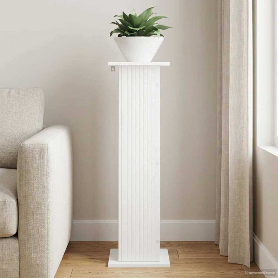 vidaXL Plantenstandaard Wit 30,5 x 30 x 100,5 cm Bewerkt hout vidaXL Plantenstandaard Wit 30,5 x 30 x 100,5 cm Bewerkt hout afbeelding 1