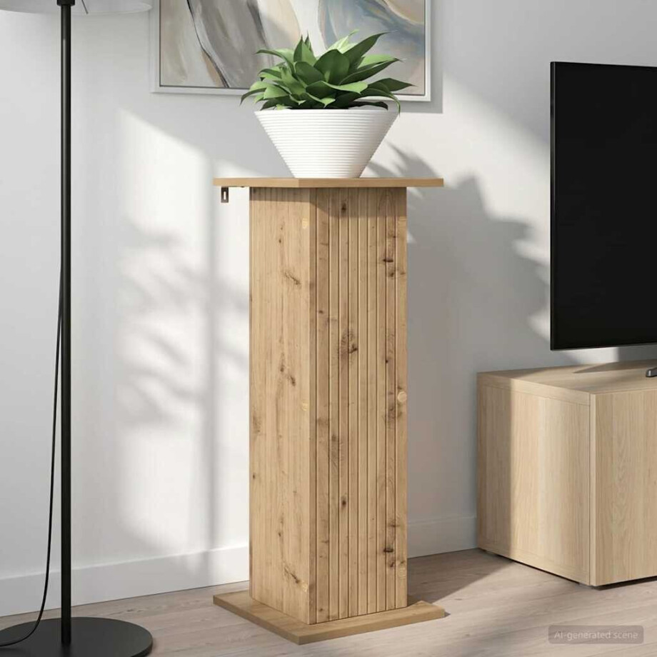 vidaXL Plantenstandaard 2 pcs Artisanaal eiken 30,5 x 30 x 80,5 cm vidaXL Plantenstandaard 2 pcs Artisanaal eiken 30,5 x 30 x 80,5 cm afbeelding 1