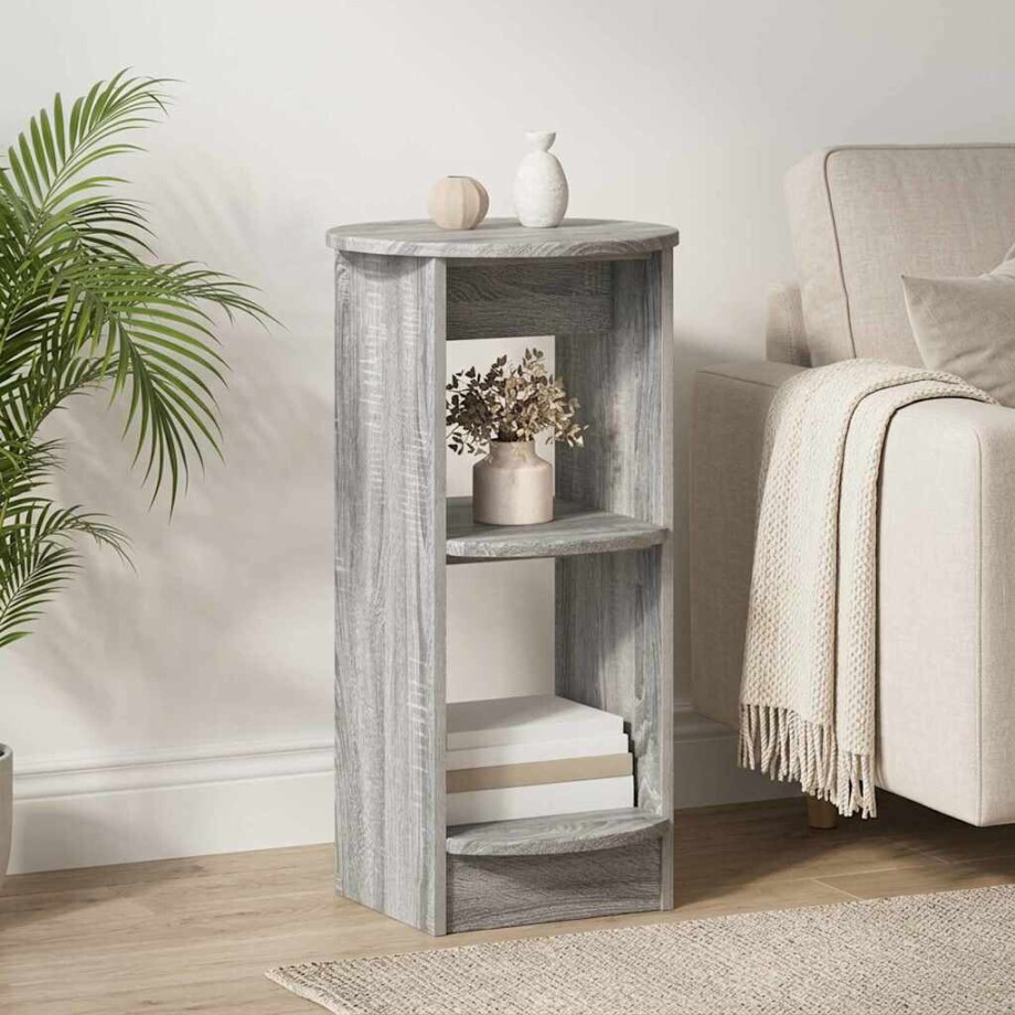 vidaXL Bijzetkast Grijze Sonoma 40 x 40 x 75 cm Geconstrueerd hout afbeelding 1