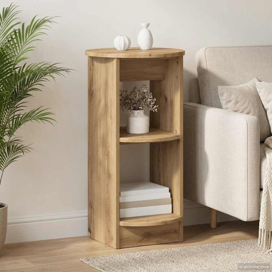 vidaXL Bijzetkast Artisan Eik 40 x 40 x 75 cm Geconstrueerd hout afbeelding 1
