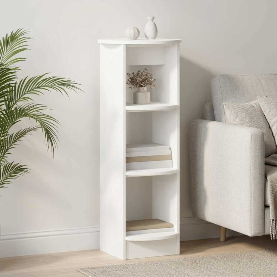 vidaXL Bijzetkast Wit 40 x 40 x 100 cm Geconstrueerd hout afbeelding 1
