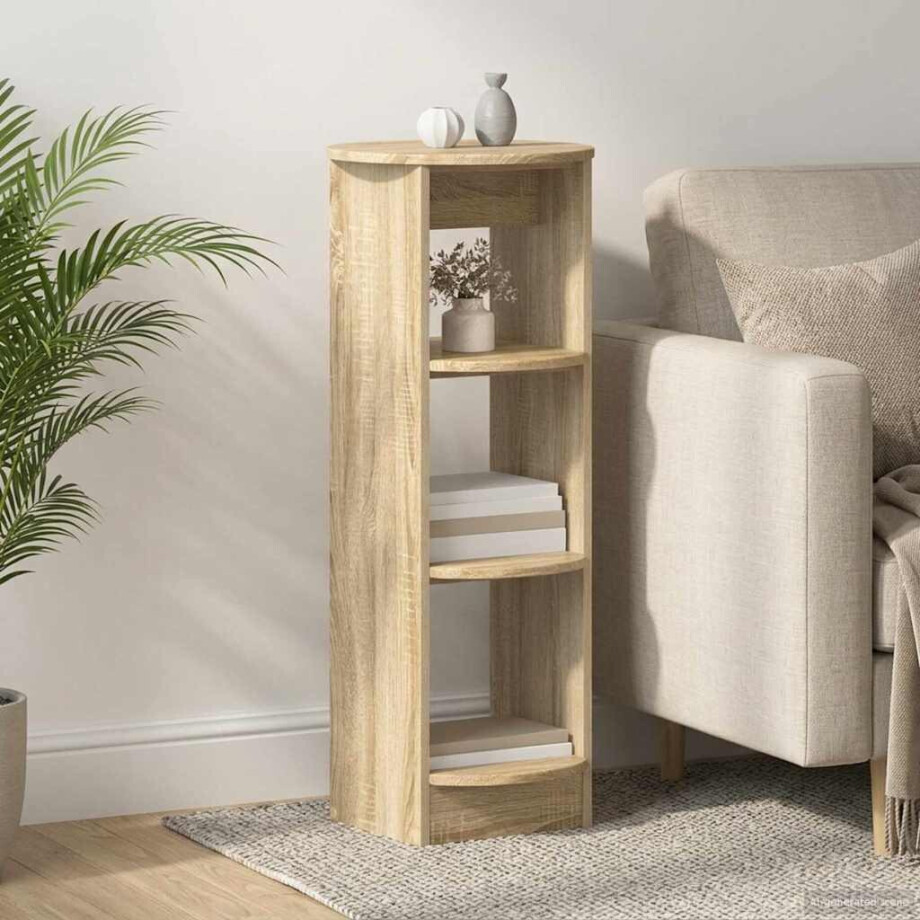 vidaXL Bijzetkast Sonoma Eiken 40 x 40 x 100 cm Geconstrueerd hout vidaXL Bijzetkast Sonoma Eiken 40 x 40 x 100 cm Geconstrueerd hout afbeelding 1