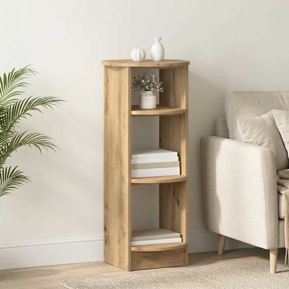 vidaXL Bijzetkast Artisanaal eiken 40 x 40 x 100 cm Geconstrueerd hout vidaXL Bijzetkast Artisanaal eiken 40 x 40 x 100 cm Geconstrueerd hout afbeelding 1