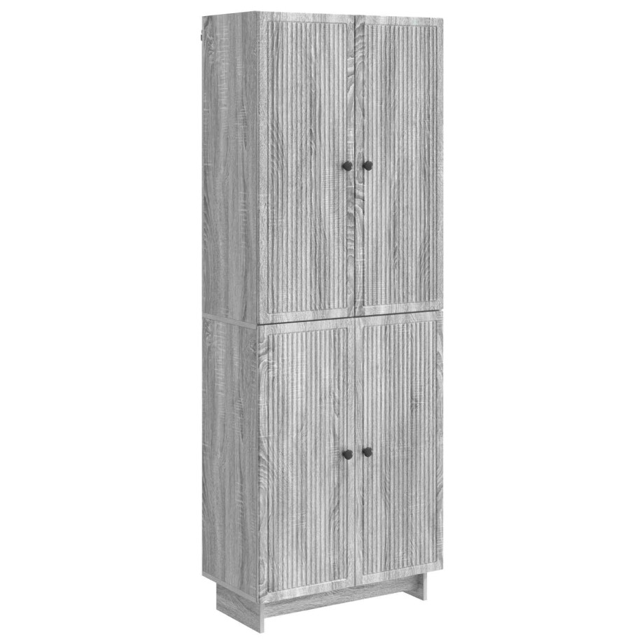 vidaXL Kastenset 2 pcs Grijs Sonoma 66 x 34,5 x 90 cm Bewerkt hout vidaXL Kastenset 2 pcs Grijs Sonoma 66 x 34,5 x 90 cm Bewerkt hout afbeelding 1
