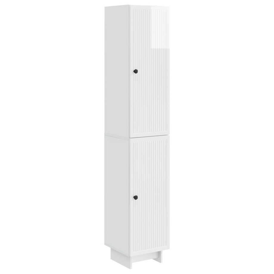 vidaXL Kastenset 2 pcs Hoogglans Wit 34,5 x 33 x 90 cm Bewerkt hout vidaXL Kastenset 2 pcs Hoogglans Wit 34,5 x 33 x 90 cm Bewerkt hout afbeelding 1