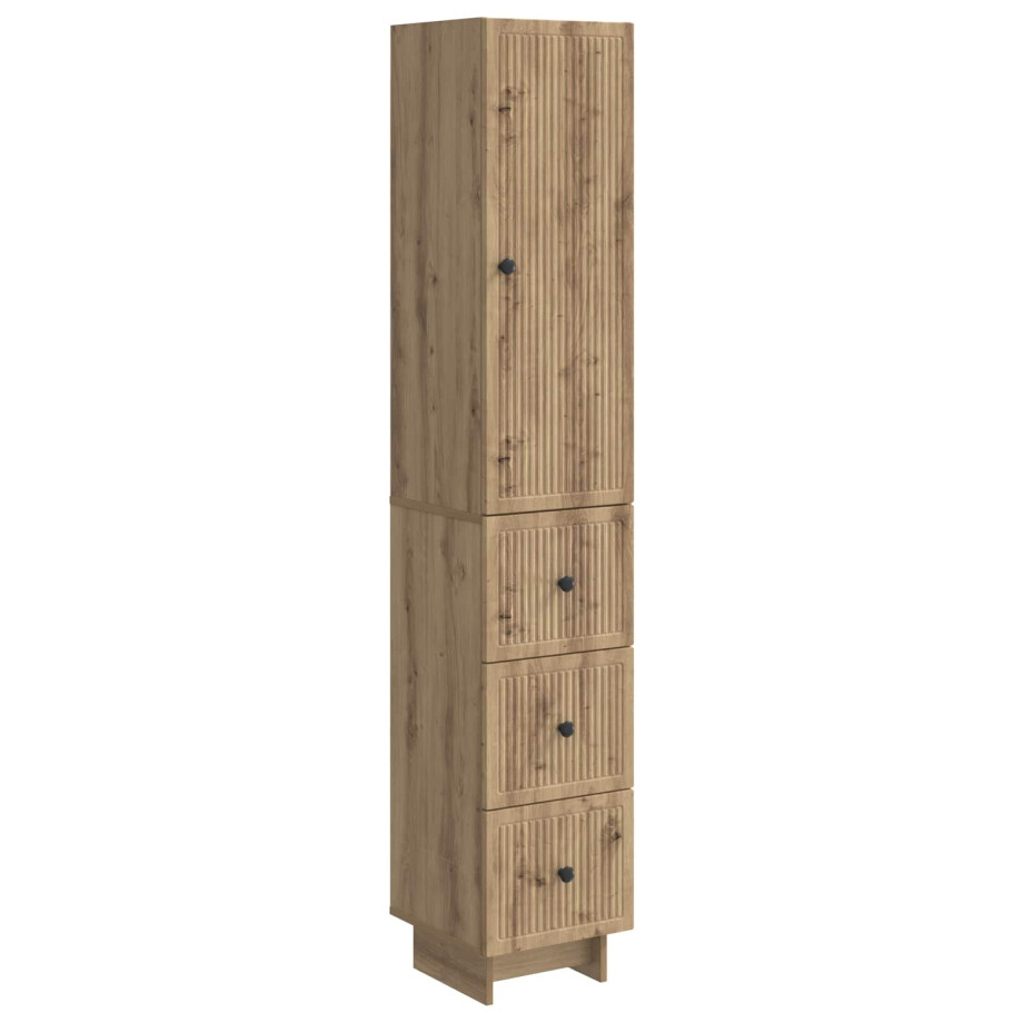 vidaXL Kastenset 2 pcs 33 x 34,5 x 90 cm Bewerkt hout vidaXL Kastenset 2 pcs 33 x 34,5 x 90 cm Bewerkt hout afbeelding 1