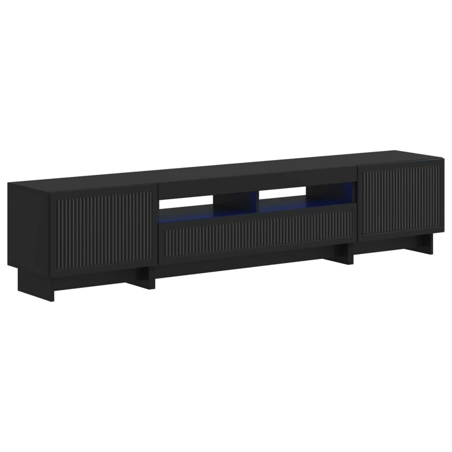 vidaXL 5-delige LED TV-kast Zwart Bewerkt hout vidaXL 5-delige LED TV-kast Zwart Bewerkt hout afbeelding 1