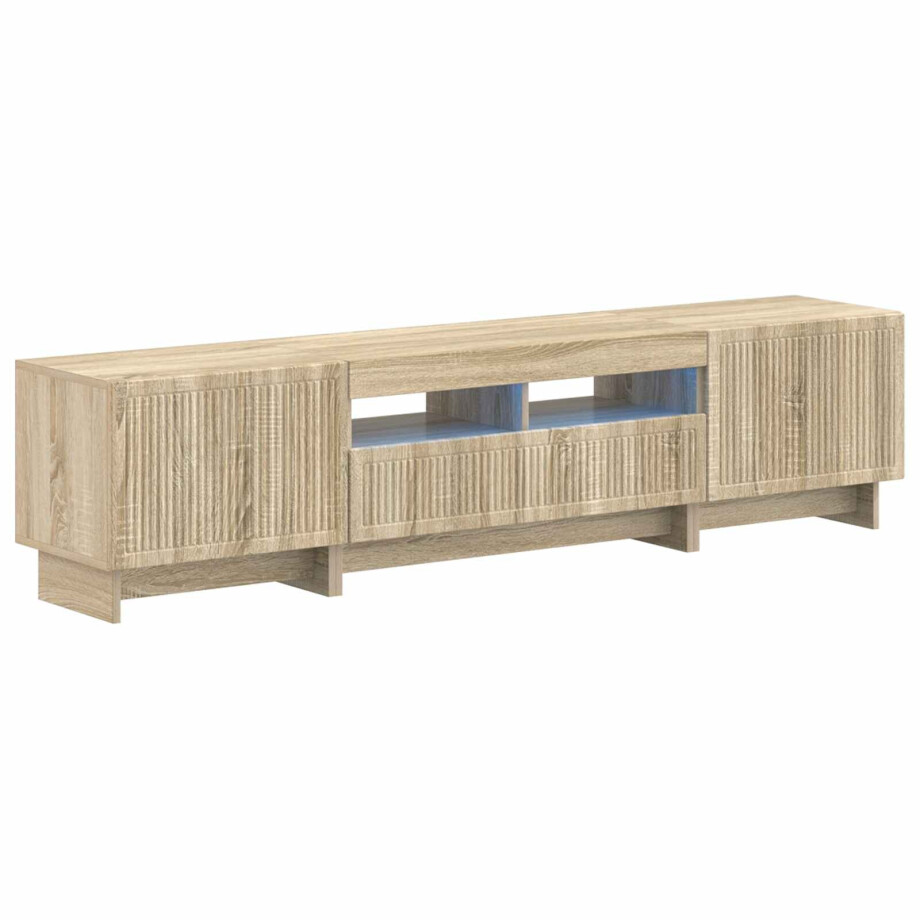 vidaXL 5-delige LED TV-kast Sonoma Eiken Bewerkt hout vidaXL 5-delige LED TV-kast Sonoma Eiken Bewerkt hout afbeelding 1