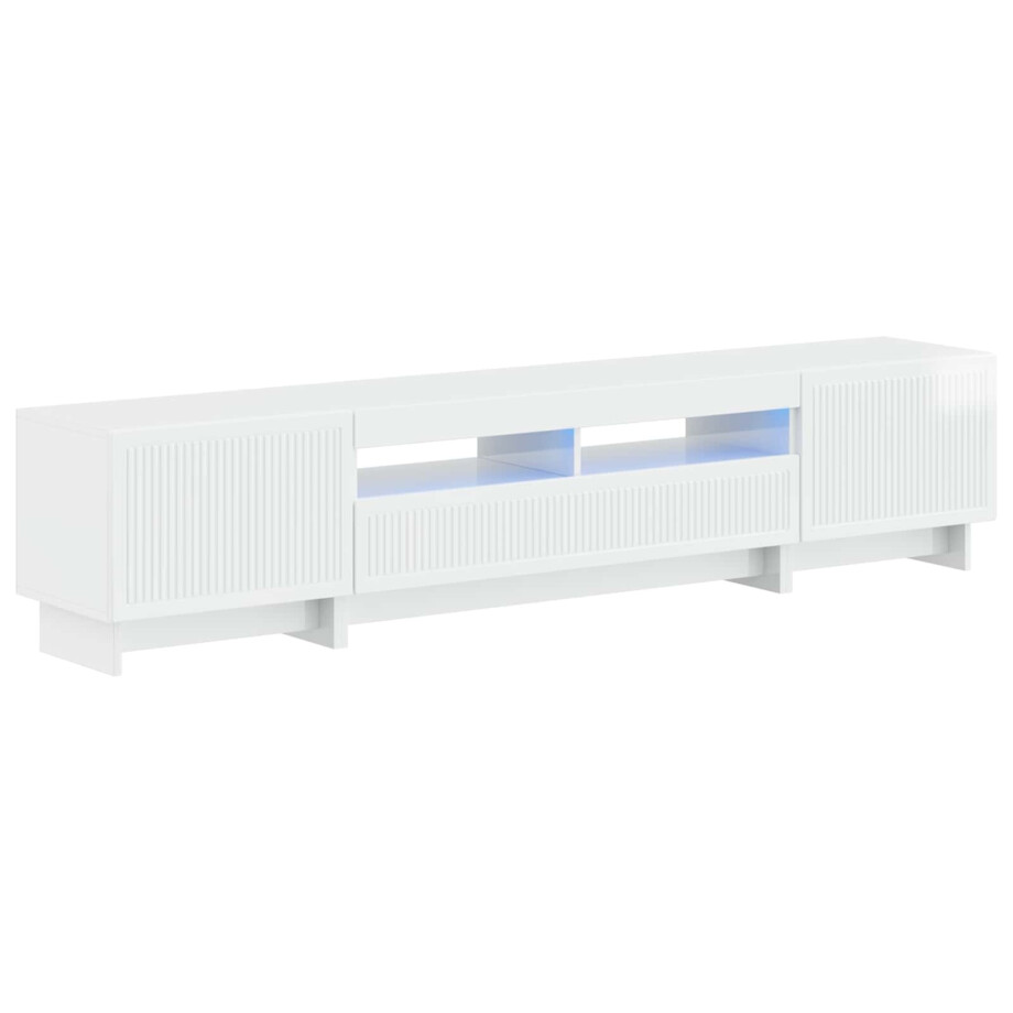 vidaXL 5-delige LED TV-kast Hoogglans Wit Bewerkt hout vidaXL 5-delige LED TV-kast Hoogglans Wit Bewerkt hout afbeelding 1