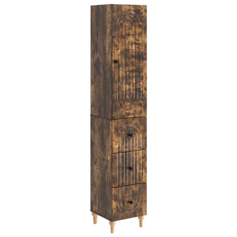 vidaXL Kastenset 2 pcs 33 x 34,5 x 90 cm Bewerkt hout vidaXL Kastenset 2 pcs 33 x 34,5 x 90 cm Bewerkt hout afbeelding 1