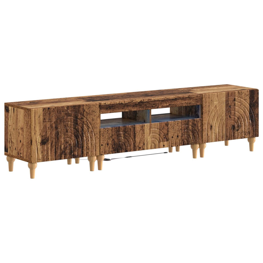 vidaXL 3-delige LED TV-kast Oud hout Bewerkt hout vidaXL 3-delige LED TV-kast Oud hout Bewerkt hout afbeelding 1
