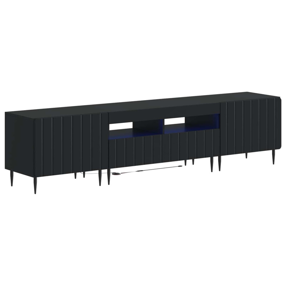 vidaXL 5-delige LED TV-kast Zwart Bewerkt hout vidaXL 5-delige LED TV-kast Zwart Bewerkt hout afbeelding 1