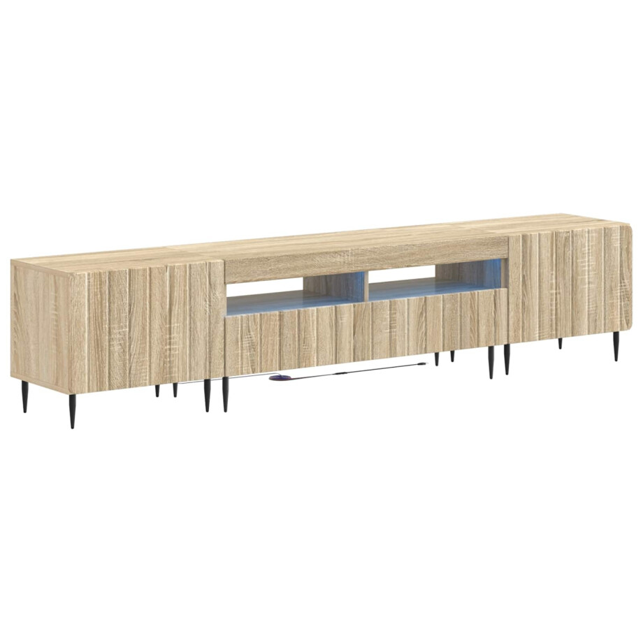 vidaXL 5-delige LED TV-kast Sonoma Eiken Bewerkt hout vidaXL 5-delige LED TV-kast Sonoma Eiken Bewerkt hout afbeelding 1