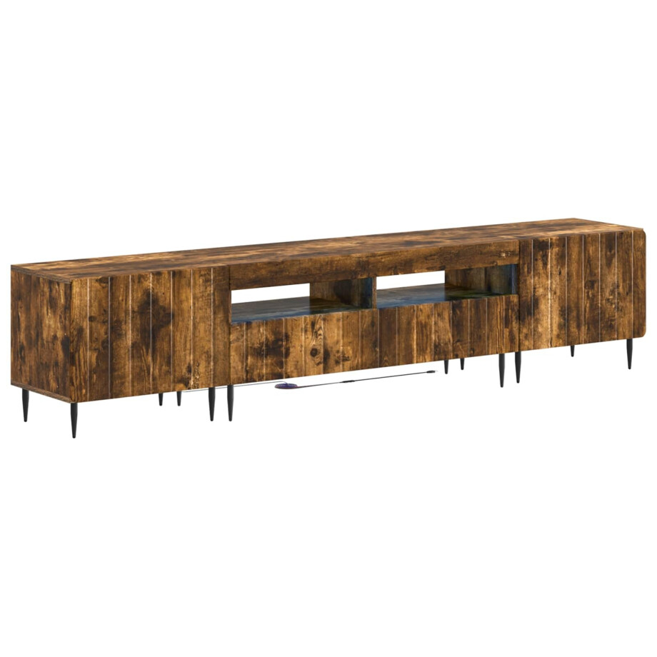 vidaXL 5-delige LED TV-kast Gerookt eiken Bewerkt hout vidaXL 5-delige LED TV-kast Gerookt eiken Bewerkt hout afbeelding 1