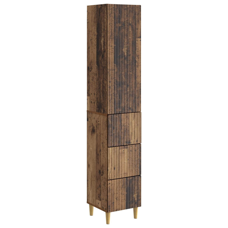 vidaXL Kastenset 2 pcs 33 x 34,5 x 90 cm Bewerkt hout vidaXL Kastenset 2 pcs 33 x 34,5 x 90 cm Bewerkt hout afbeelding 1