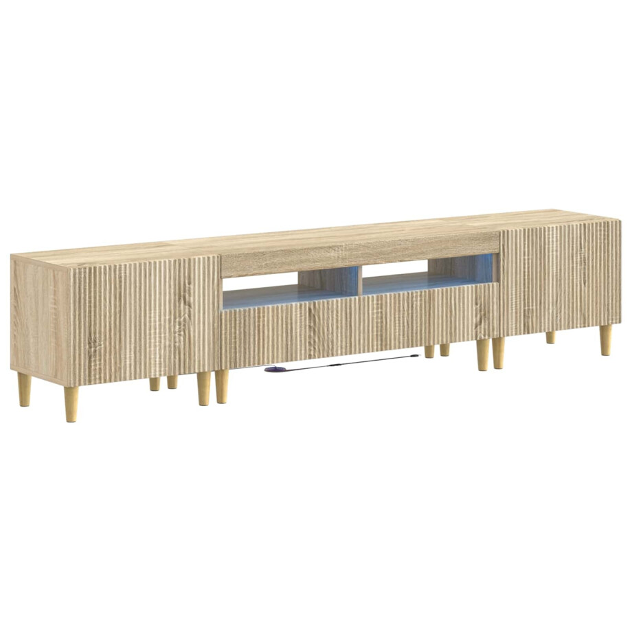 vidaXL 5-delige LED TV-kast Sonoma Eiken Bewerkt hout vidaXL 5-delige LED TV-kast Sonoma Eiken Bewerkt hout afbeelding 1