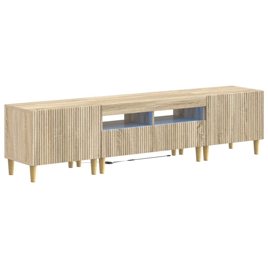vidaXL 5-delige LED TV-kast Sonoma Eiken Bewerkt hout vidaXL 5-delige LED TV-kast Sonoma Eiken Bewerkt hout afbeelding 1