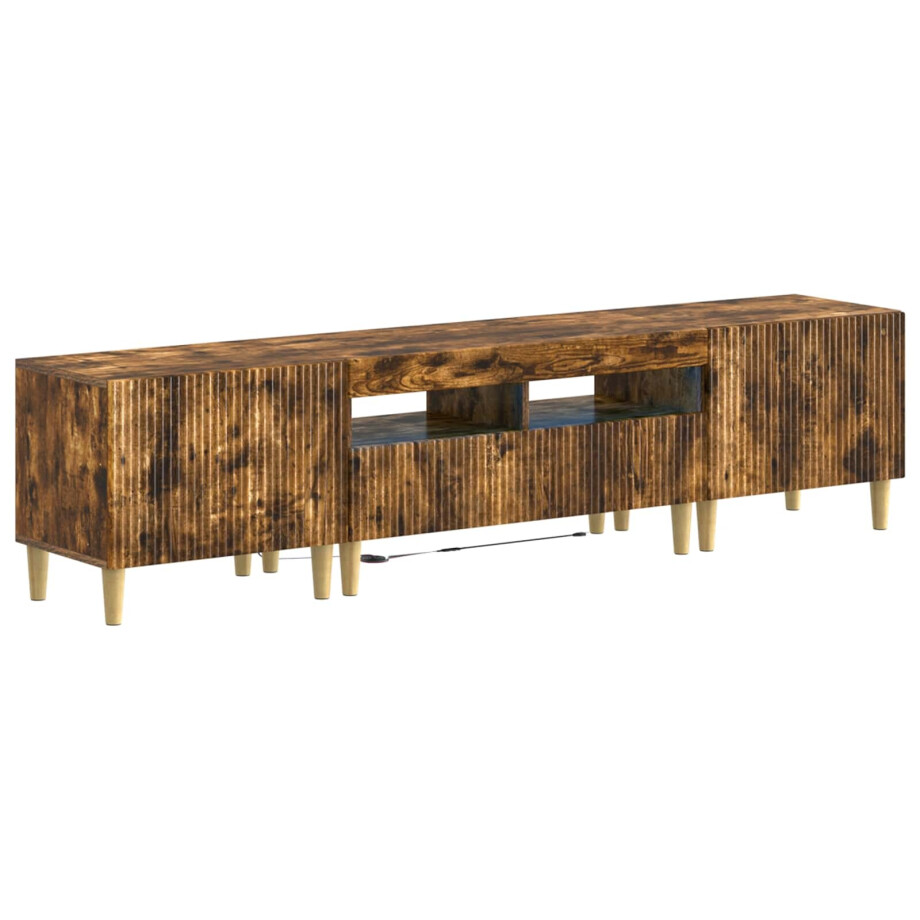 vidaXL 5-delige LED TV-kast Gerookt eiken Bewerkt hout vidaXL 5-delige LED TV-kast Gerookt eiken Bewerkt hout afbeelding 1