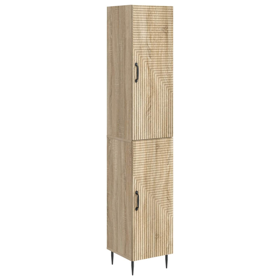 vidaXL Kastenset 2 pcs Sonoma Eiken 33 x 34,5 x 89,5 cm Bewerkt hout vidaXL Kastenset 2 pcs Sonoma Eiken 33 x 34,5 x 89,5 cm Bewerkt hout afbeelding 1