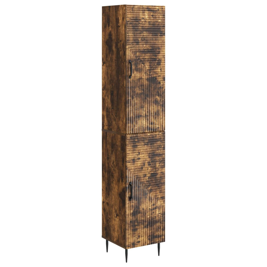 vidaXL Kastenset 2 pcs Gerookt eiken 33 x 34,5 x 89,5 cm Bewerkt hout vidaXL Kastenset 2 pcs Gerookt eiken 33 x 34,5 x 89,5 cm Bewerkt hout afbeelding 1
