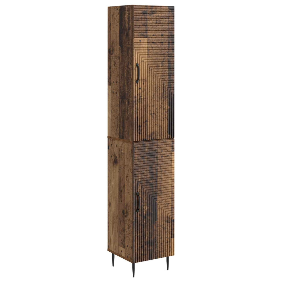 vidaXL Kastenset 2 pcs Oud hout 33 x 34,5 x 89,5 cm Bewerkt hout vidaXL Kastenset 2 pcs Oud hout 33 x 34,5 x 89,5 cm Bewerkt hout afbeelding 1