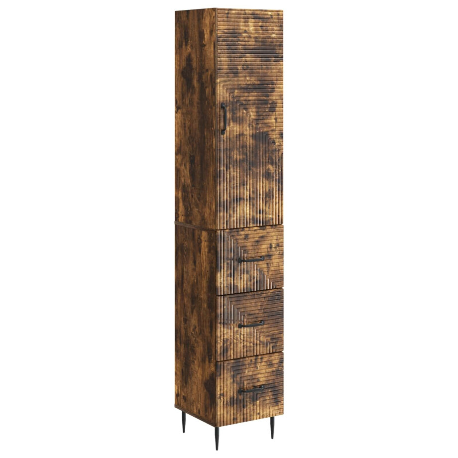 vidaXL Kastenset 2 pcs Gerookt eiken 33 x 34,5 x 90 cm Bewerkt hout vidaXL Kastenset 2 pcs Gerookt eiken 33 x 34,5 x 90 cm Bewerkt hout afbeelding 1