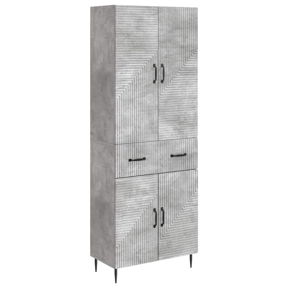 vidaXL Kastenset 2 pcs Betongrijs 66 x 34,5 x 89,5 cm Bewerkt hout vidaXL Kastenset 2 pcs Betongrijs 66 x 34,5 x 89,5 cm Bewerkt hout afbeelding 1