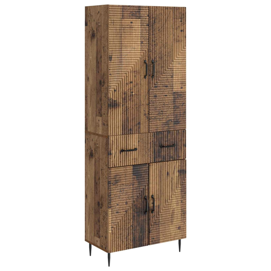 vidaXL Kastenset 2 pcs Oud hout 66 x 34,5 x 89,5 cm Bewerkt hout vidaXL Kastenset 2 pcs Oud hout 66 x 34,5 x 89,5 cm Bewerkt hout afbeelding 1