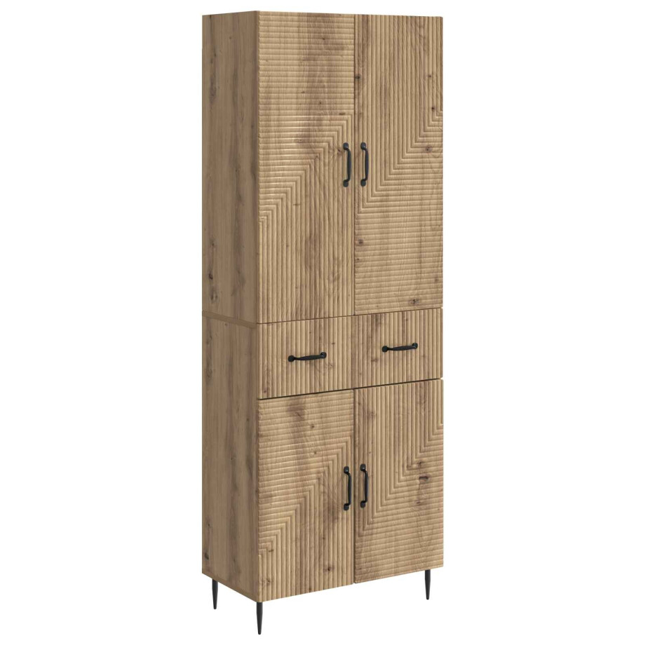 vidaXL Kastenset 2 pcs Artisanaal eiken 66 x 34,5 x 89,5 cm vidaXL Kastenset 2 pcs Artisanaal eiken 66 x 34,5 x 89,5 cm afbeelding 1