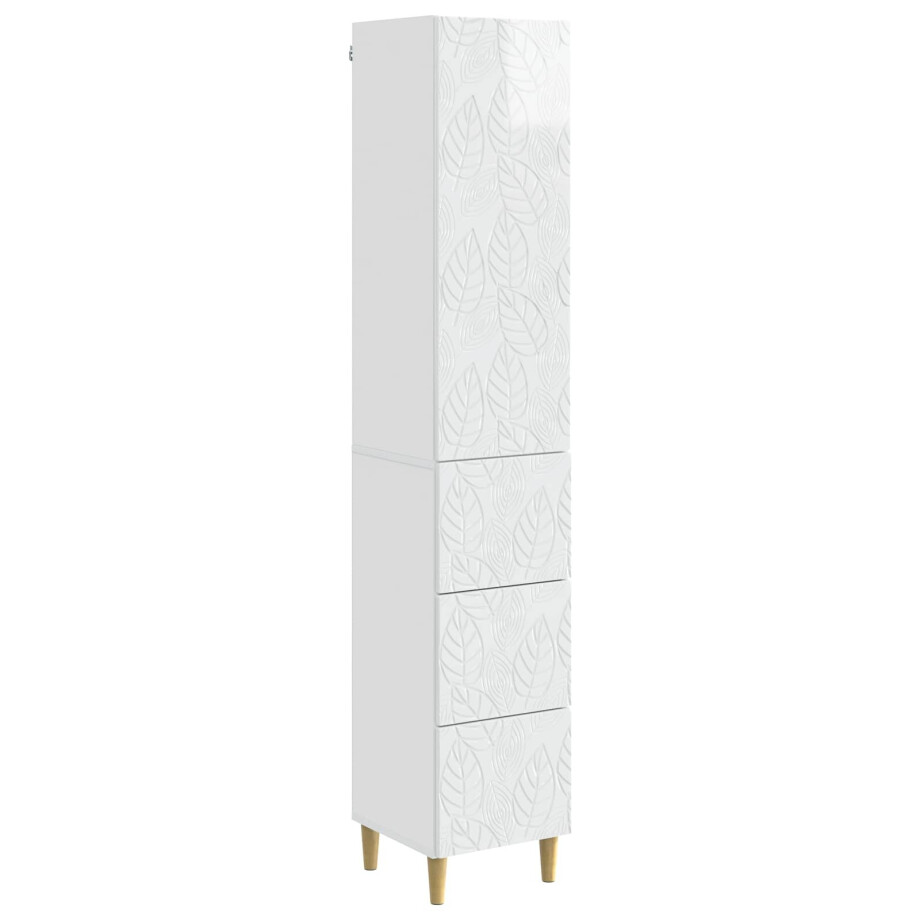 vidaXL Kastenset 2 pcs Hoogglans Wit 33 x 34,5 x 90 cm Bewerkt hout vidaXL Kastenset 2 pcs Hoogglans Wit 33 x 34,5 x 90 cm Bewerkt hout afbeelding 1