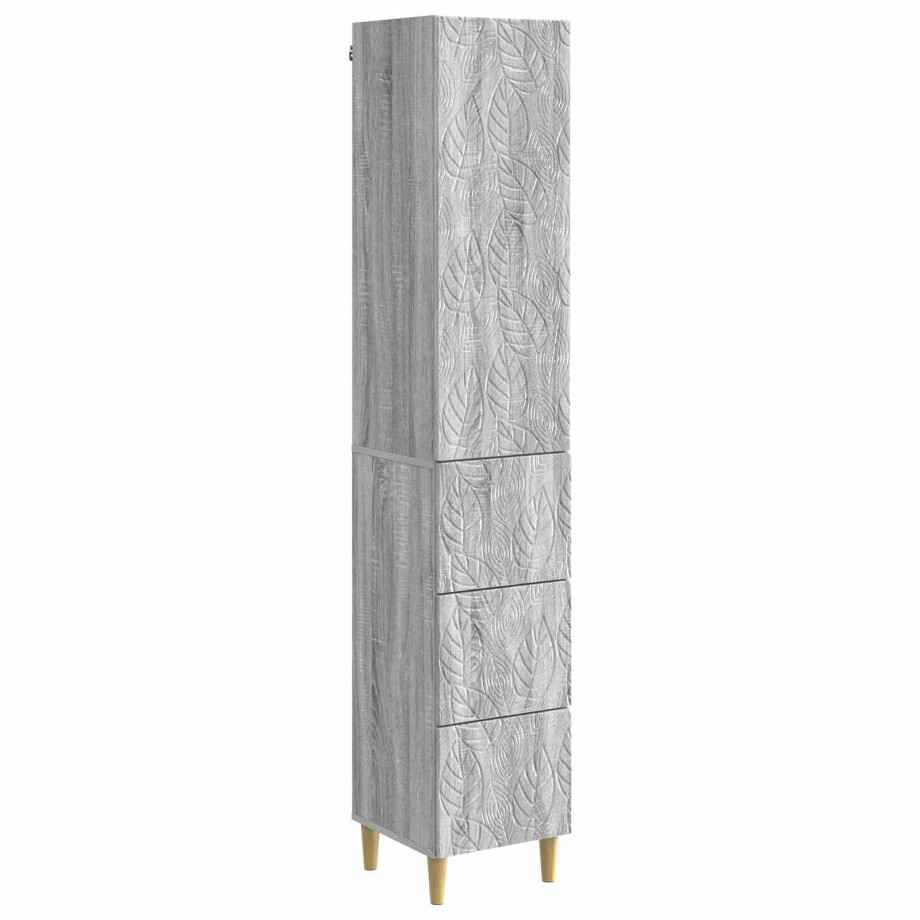 vidaXL Kastenset 2 pcs Grijs Sonoma 33 x 34,5 x 90 cm Bewerkt hout vidaXL Kastenset 2 pcs Grijs Sonoma 33 x 34,5 x 90 cm Bewerkt hout afbeelding 1