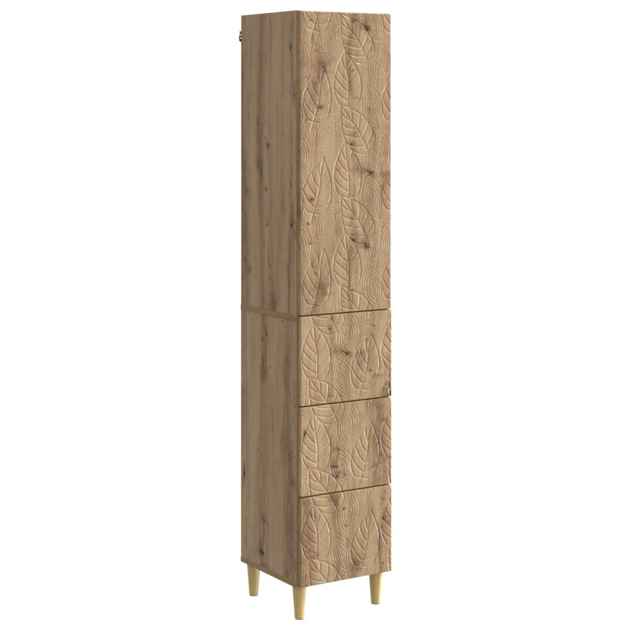 vidaXL Kastenset 2 pcs Artisanaal eiken 33 x 34,5 x 90 cm Bewerkt hout vidaXL Kastenset 2 pcs Artisanaal eiken 33 x 34,5 x 90 cm Bewerkt hout afbeelding 1