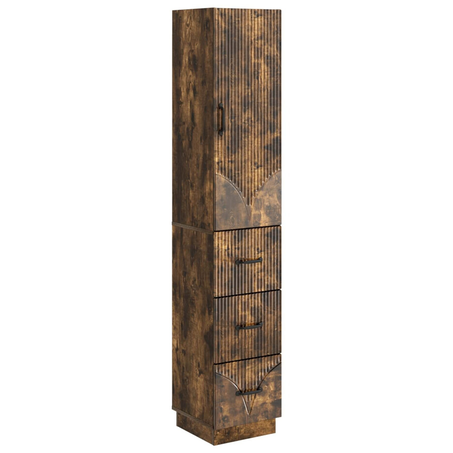vidaXL Kastenset 2 pcs Gerookt eiken 33 x 34,5 x 87 cm Bewerkt hout vidaXL Kastenset 2 pcs Gerookt eiken 33 x 34,5 x 87 cm Bewerkt hout afbeelding 1