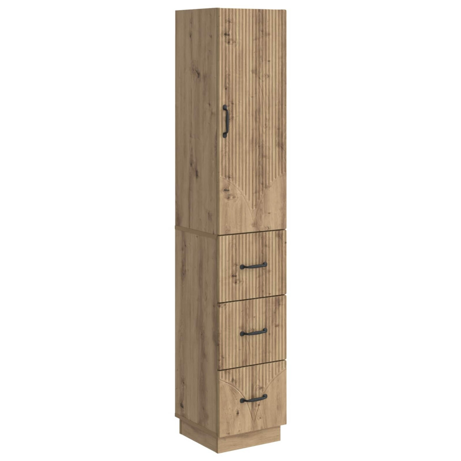 vidaXL Kastenset 2 pcs Artisanaal eiken 33 x 34,5 x 87 cm Bewerkt hout vidaXL Kastenset 2 pcs Artisanaal eiken 33 x 34,5 x 87 cm Bewerkt hout afbeelding 1