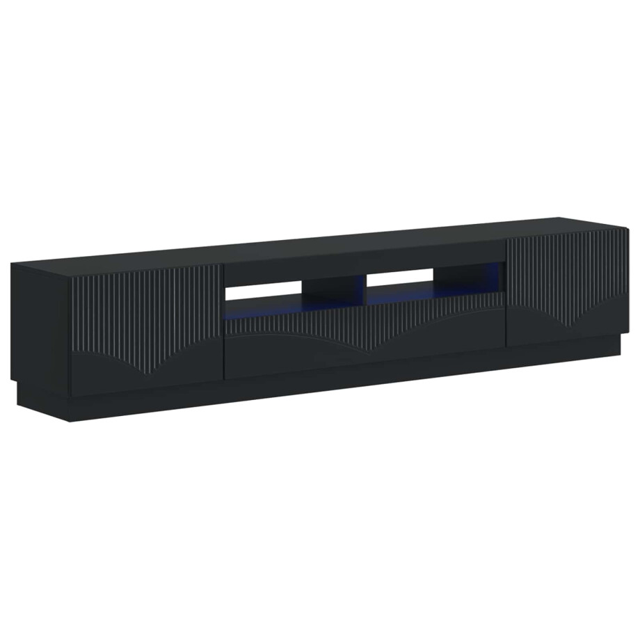 vidaXL 5-delige LED TV-kast Zwart Bewerkt hout vidaXL 5-delige LED TV-kast Zwart Bewerkt hout afbeelding 1