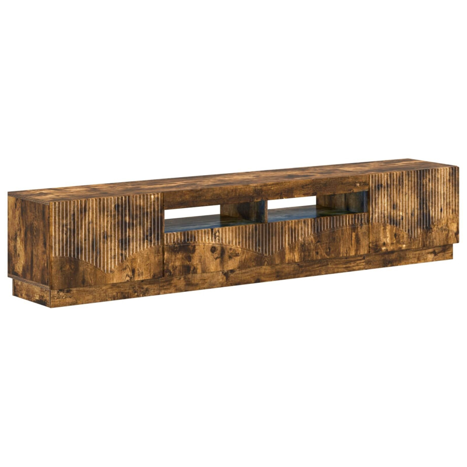 vidaXL 5-delige LED TV-kast Gerookt eiken Bewerkt hout vidaXL 5-delige LED TV-kast Gerookt eiken Bewerkt hout afbeelding 1