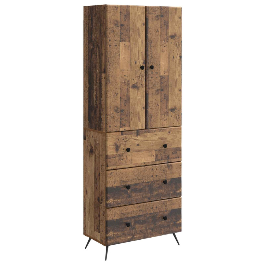 vidaXL Kastenset 2 pcs Oud hout 66 x 34,5 x 90 cm Bewerkt hout vidaXL Kastenset 2 pcs Oud hout 66 x 34,5 x 90 cm Bewerkt hout afbeelding 1
