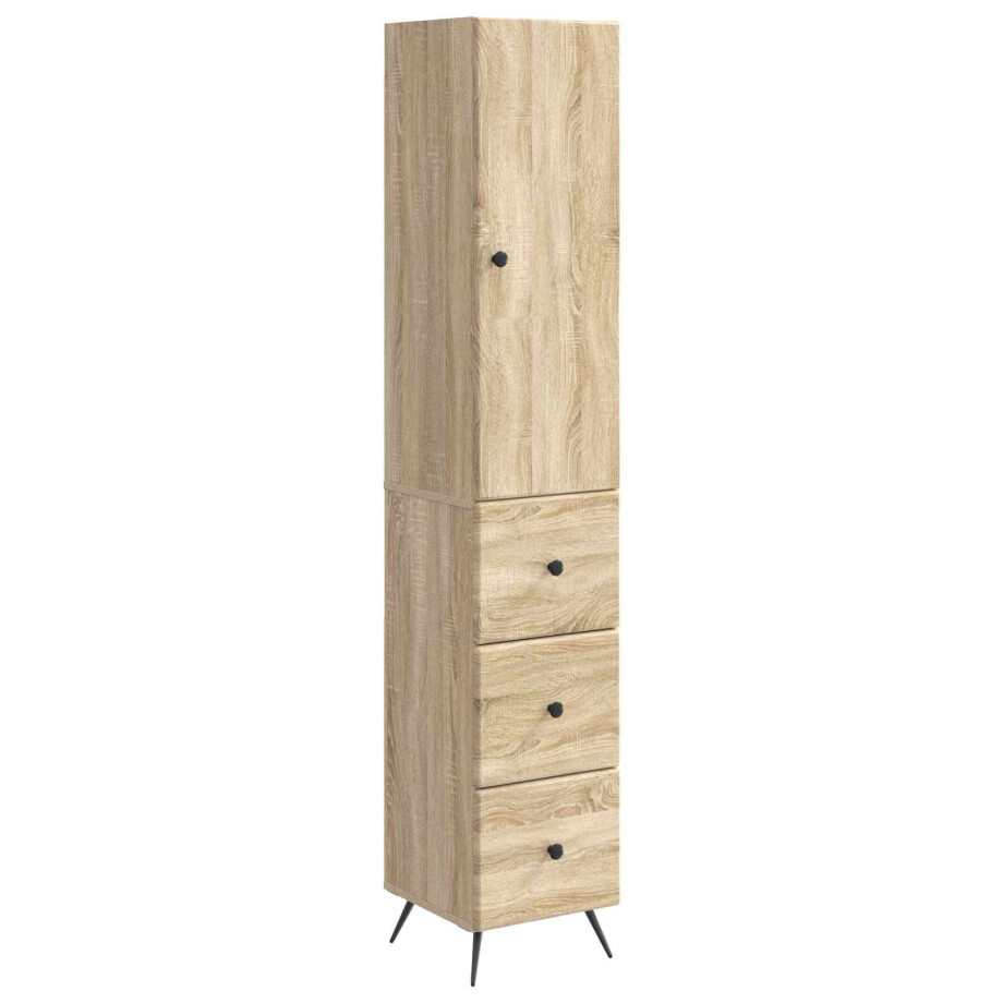 vidaXL Kastenset 2 pcs Sonoma Eiken 34,5 x 34,5 x 90 cm Bewerkt hout vidaXL Kastenset 2 pcs Sonoma Eiken 34,5 x 34,5 x 90 cm Bewerkt hout afbeelding 1